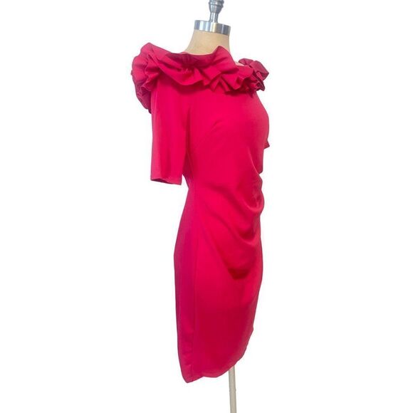 Marina Ruffle Off shoulder Dress Fuschia NWT New various sizes - Picture 2 of 11